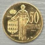 Monaco. 50 Centimes 1962 Rainier III. Essai en or, Postzegels en Munten