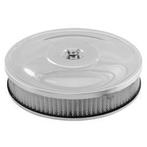 Luchtfilter chroom 10 inch voor 1 en 2 bbl.carb., Auto-onderdelen, Filters, Ophalen of Verzenden, Nieuw