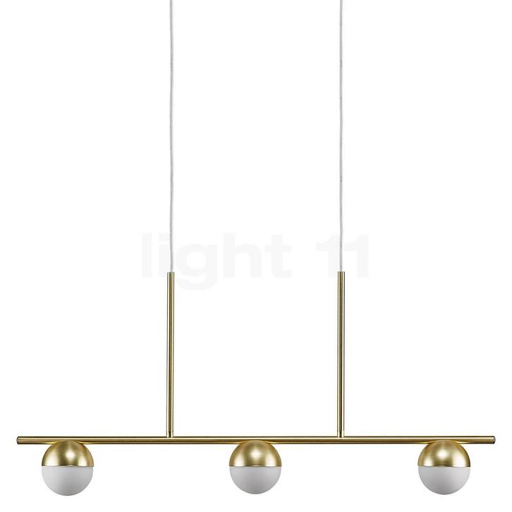 Nordlux Contina Hanglamp 3-lichts, messing/opaalglas, Huis en Inrichting, Lampen | Hanglampen, Nieuw, Verzenden