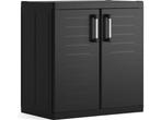 Keter Detroit XL lage Kast - 2 planken - 89x54x93cm - Zwart, Huis en Inrichting, Verzenden, Zo goed als nieuw