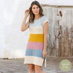 Patroon Gebreide Jurk Evening Out met strepen, raglan en, Ophalen of Verzenden, Nieuw