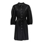 EsQualo • zwarte faux leather jurk • 44, Nieuw, EsQualo, Maat 42/44 (L), Zwart