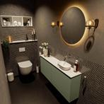 MONDIAZ FOWY toiletmeubel 120cm kleur army. Waskom positie, Ophalen of Verzenden, Nieuw, Bad