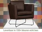 Leren fauteuil Club, Huis en Inrichting, Fauteuils, Nieuw, Ophalen of Verzenden, 75 tot 100 cm, Industrieel, Modern