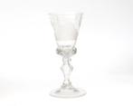 Een gelegenheidsglas, welvaren glas, Holland, 18e eeuw, Gebruikt