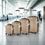 Kofferset Mila 4-delig met bagageweger en bagagelabels - cha, Verzenden, Nieuw