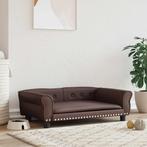 vidaXL Hondenmand 95x55x30 cm kunstleer bruin, Dieren en Toebehoren, Verzenden, Nieuw