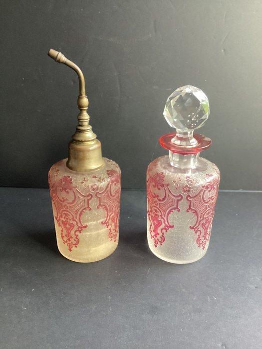 Val Saint Lambert - Léon Ledru - Parfumfles - Kristal, Antiek en Kunst, Antiek | Glas en Kristal