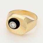 Ring - 18 karaat Geel goud - 0.11ct. tw. Diamant, Sieraden, Tassen en Uiterlijk, Nieuw