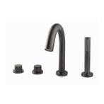Badrandthermostaat BWS 4-Gats Afbouwset Gunmetal, Ophalen of Verzenden, Nieuw, Kraan