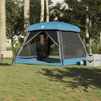 vidaXL Gezinstent 6-persoons waterdicht blauw, Caravans en Kamperen, Tenten, Verzenden, Nieuw, Tot en met 2