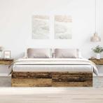 vidaXL Bedframe zonder matras 180x200 cm bewerkt hout oud, Eenpersoons, Bruin, Verzenden, Nieuw