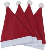 Kerstmutsen 4 stuks (Overige kerstartikelen), Diversen, Kerst, Ophalen of Verzenden, Nieuw
