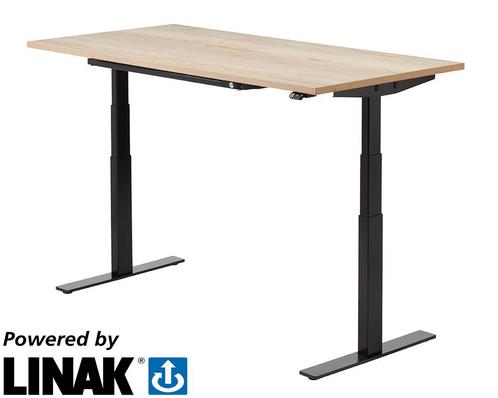 Linak DF2 elektrisch zit/sta bureau, 140x80cm, Zakelijke goederen, Kantoor en Winkelinrichting | Kantoormeubilair en Inrichting