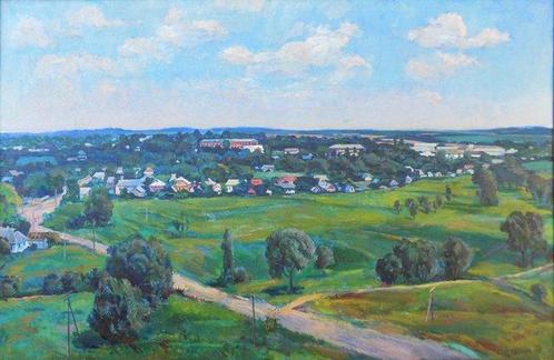 Godunova Larisa Aleksandrovna (1946) - Paesaggio estivo, Antiek en Kunst, Kunst | Schilderijen | Klassiek