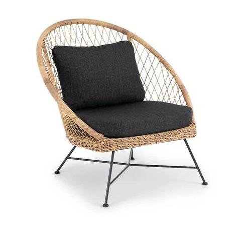 Lounge Tuinstoel - Aurora - Wicker Naturel - The Outsider, Tuin en Terras, Tuinstoelen, Nieuw, Verzenden