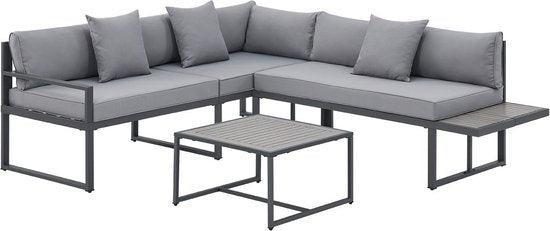 2dekans | Juskys Loungeset / Tuinset St. Tropez - 4 personen, Huis en Inrichting, Banken | Bankstellen, Zo goed als nieuw, Ophalen of Verzenden