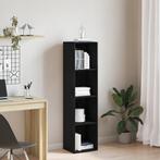 vidaXL Boekenkast Zwart Eiken 36x30x143 cm Gelamineerd Hout, Huis en Inrichting, Kasten | Boekenkasten, Verzenden, Nieuw, Overige houtsoorten