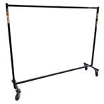 Kledingrek op wielen,202x50,5x164cm zwart, gebruikt, Ophalen of Verzenden