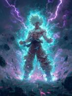 Shayer - Goku Storm of Saiyan Power - XL - 60x80cm - 1/1, Cd's en Dvd's, Nieuw in verpakking