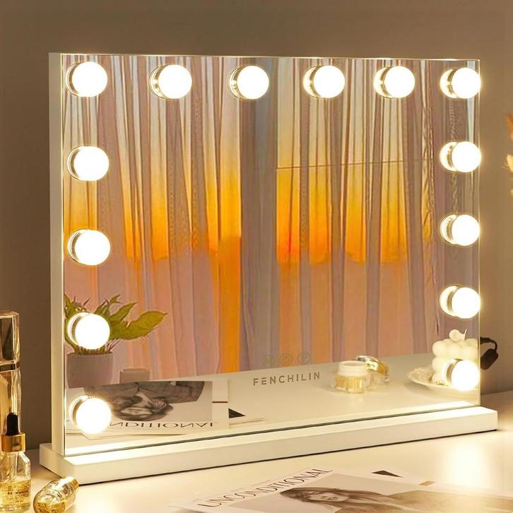 Hollywood Make-Up Spiegel met LED-Verlichting – 14 Dimmers,, Sieraden, Tassen en Uiterlijk, Uiterlijk | Cosmetica en Make-up, Nieuw