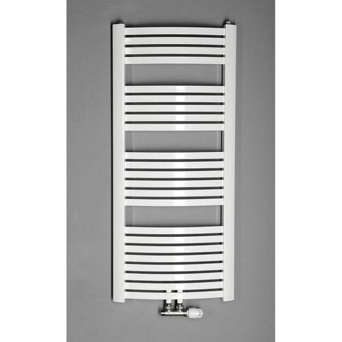 Handdoekradiator Sapho Aqualine Gebogen 55x123.7 cm Wit, Doe-het-zelf en Verbouw, Verwarming en Radiatoren, Ophalen of Verzenden