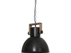 Light & Living Hanglamp Shelly - Zwart - Ø40cm - Modern -, Huis en Inrichting, Lampen | Hanglampen, Verzenden, Nieuw