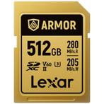 Lexar SDXC Pro Gold Series ARMOR UHS-II 512GB V60, Audio, Tv en Foto, Fotografie | Geheugenkaarten, Ophalen of Verzenden, Nieuw