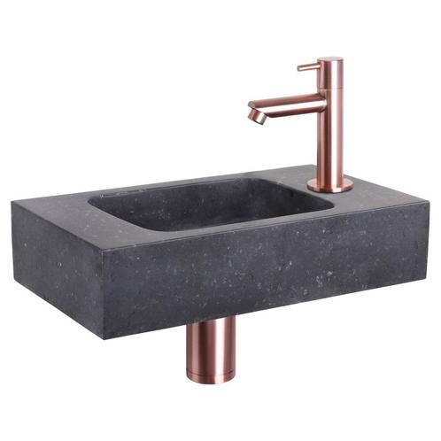 Fonteinset Differnz Bombai Natuursteen 40x22x9 cm Zwart Met, Doe-het-zelf en Verbouw, Sanitair, Overige typen, Nieuw, Ophalen of Verzenden