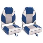 vidaXL Bootstoelen 2 st inklapbaar met hoge rugleuning, Watersport en Boten, Verzenden, Nieuw