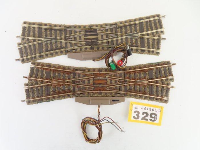 Fleischmann H0 - 6164L - Modeltreinsporen (2) - 2 Engelse, Hobby en Vrije tijd, Modeltreinen | H0