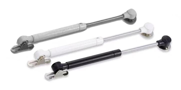 Universele gasveer (gasdrukveer) met beugels (150N/15kg, 24, Doe-het-zelf en Verbouw, Gereedschap | Handgereedschap, Nieuw, Ophalen of Verzenden