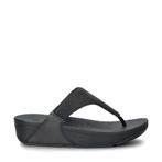Fitflop Lulu Shimmer Lux slippers voor dames in het Zwart, Slippers, Verzenden, Zwart, Nieuw