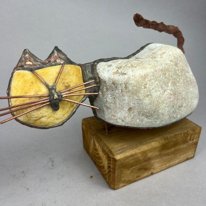 Dariusz Drzymaa (XX-XXI) - sculptuur, NO RESERVE- BIG CAT -, Antiek en Kunst, Kunst | Designobjecten