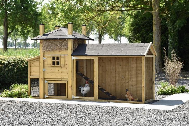SUPERMOOIE Hooiberg kippenhok Rosa bij Grootplezier, Dieren en Toebehoren, Pluimvee | Toebehoren, Kippenhok of Kippenren, Nieuw