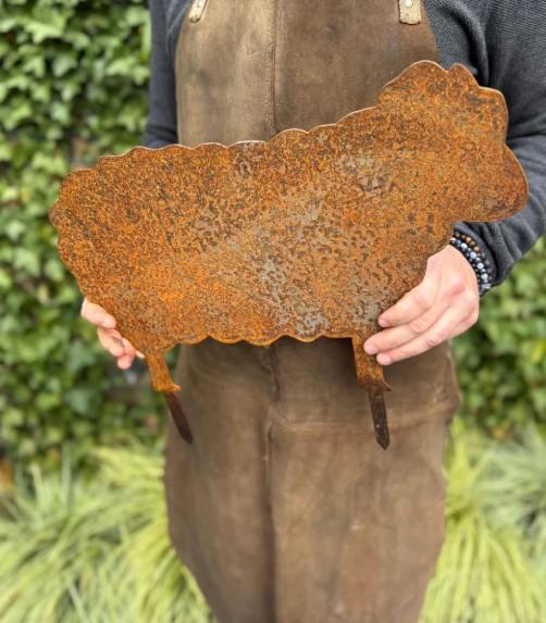 Tuinprikker Schaap Passie voor Staal, Huis en Inrichting, Woonaccessoires | Wanddecoraties, Nieuw, Verzenden