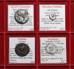 Romeins en Grieks. Lot of 4 Coins including Tetradrachm,