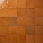 Handvorm wandtegel river 13x13 ginger oranje glans, Doe-het-zelf en Verbouw, Tegels, Nieuw, Ophalen of Verzenden, 10 m² of meer