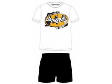 Heren Shortama - Pyjama - Katoen - Batman - Wit/Zwart