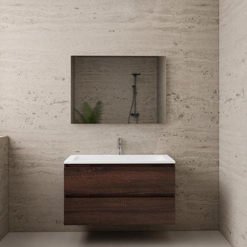 ACTIE BWS Badmeubel | Paris | Sonoma Choco 100 cm |, Doe-het-zelf en Verbouw, Sanitair, Bad, Nieuw, Ophalen of Verzenden