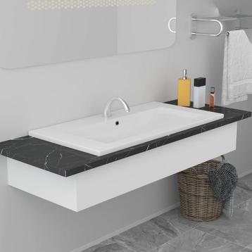Inbouwwastafel Keramiek Wit 81cm | Tweedekansje | OP = OP beschikbaar voor biedingen