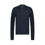 -50% Blue Industry  Blue Industry Half zip gebreide trui  ma, Verzenden, Nieuw, Blauw