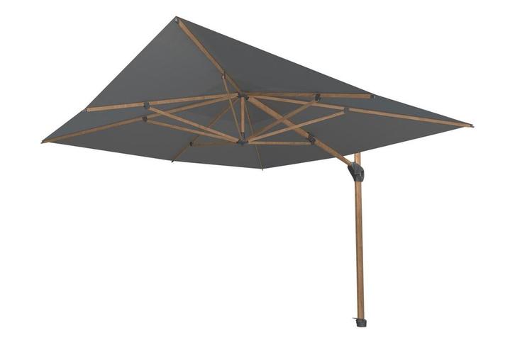 4-Seasons Hacienda zweefparasol 300 x 400 cm. Woodlook -, Tuin en Terras, Parasols, Zweefparasol, Nieuw, Kantelbaar, Verzenden