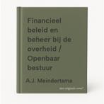 Financieel beleid en beheer bij de overheid / Openbaar, Verzenden, Gelezen, A.J. Meindertsma