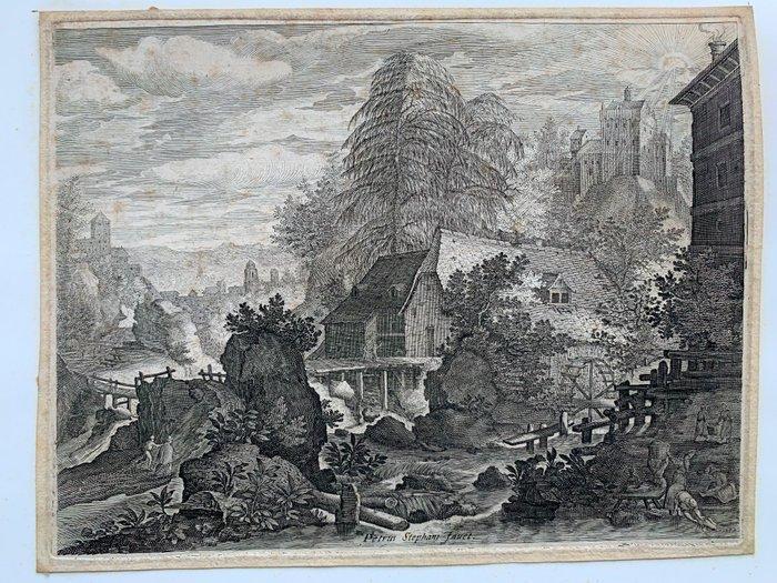 Pieter Stevens II (1567) - Paesaggio boemo, Antiek en Kunst, Antiek | Overige Antiek