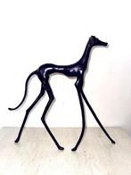 Abdoulaye Derme - sculptuur, Chien Lévrier - 35 cm - Koud