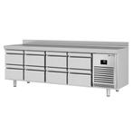 GGM Gastro | Koelwerkbank Premium PLUS - 2452x600mm - met 8, Verzenden, Nieuw in verpakking