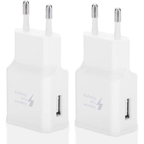 Adaptive Fast Charger - Samsung - 2 Stuks - Snellader, Telecommunicatie, Mobiele telefoons | Telefoon-opladers, Ophalen of Verzenden