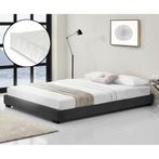 Modern bedframe kunstleer met matras 140x200 zwart, Huis en Inrichting, Verzenden, Nieuw