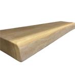 Houten wandplank  - Onbehandeld -  Groot - 4cm dik eiken -, Huis en Inrichting, Woonaccessoires | Wandplanken en Boekenplanken